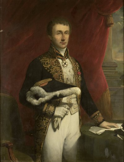 ピーター・メルクス (1787-1844)。 総督 (1841-44) 作： Jan Willem Pieneman (copy after)