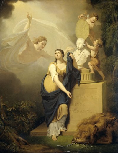 オレンジ公ウィリアム5世の死の寓話、1806年 作： Jan Willem Pieneman