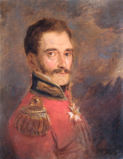 サー・ジョン・エリー中将 (キャンバスに油彩) 作： Jan Willem Pieneman