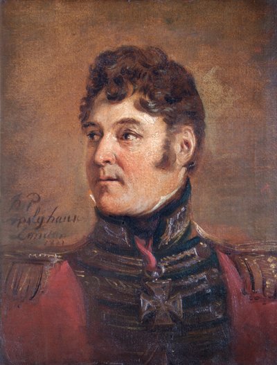 コリン・ハルケット将軍の肖像、イギリス兵、1821年。 作： Jan Willem Pieneman