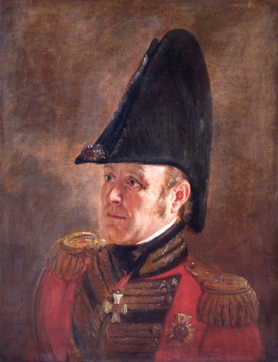 英国軍人サー・ジョージ・クック将軍の肖像（1821年 作： Jan Willem Pieneman