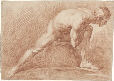 立っている男性のヌード、広げて 作： Jan Willem Pieneman