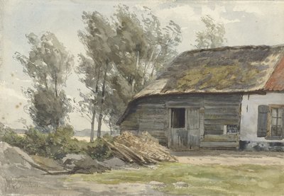 納屋のある農家 作： Jan Willem van Borselen