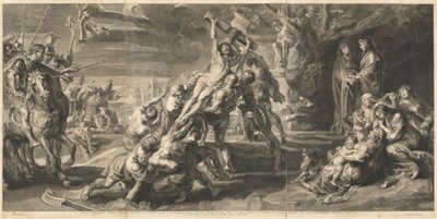 十字架の上昇 作： Jan Witdoeck after Sir Peter Paul Rubens