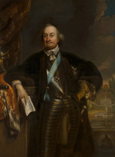 ナッソー・シーゲン伯ヨハン・マウリッツ（1604-1679）の肖像、マウリッツハウスの創設者 作： ヤン・デ・バーン