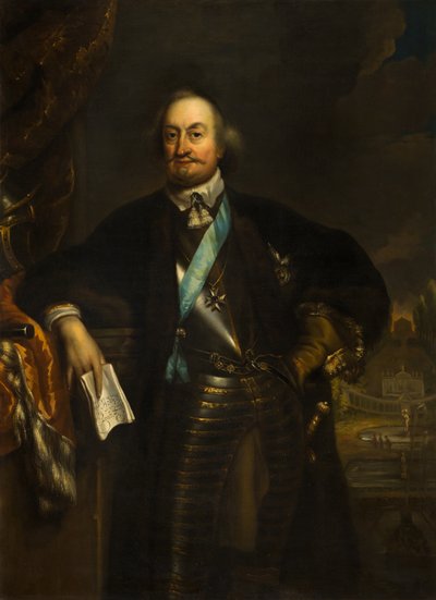 ヨハン・モーリッツの肖像（1604-1679）、ナウサウ・ジーゲン伯、マウリッツハイスの創設者、1668年-1670年 作： Jan de Baen