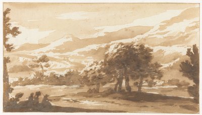イタリアの山岳風景 作： Jan de Bisschop