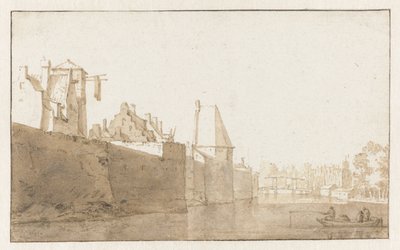 ライデンの城壁の眺め 作： Jan de Bisschop