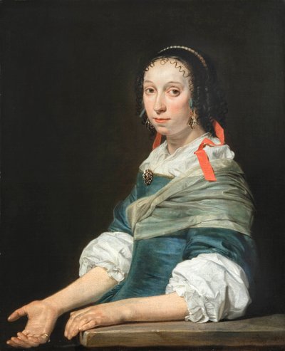「若い女性の肖像」 ヤン・デ・ブレー（約1627-1697）の絵画 作： Jan de Bray