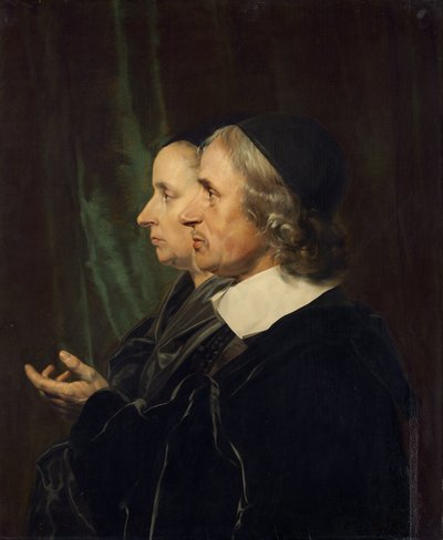 画家の両親、Salomon de BrayとAnna Westerbaenの肖像、1664年。 作： Jan de Bray