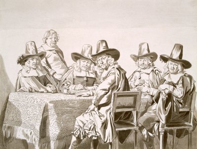 「ハールレムの児童孤児院の摂政」の研究、パブ。 1821-28。 作： Jan de Bray
