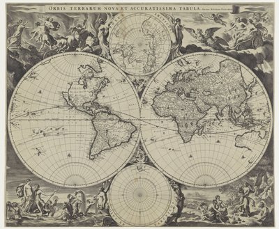 ヴェレルトカート 新しい正確な世界地図 (オブジェクトのタイトル) 作： Jan de Visscher