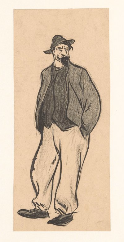 男性の姿 作： Jan de Waardt