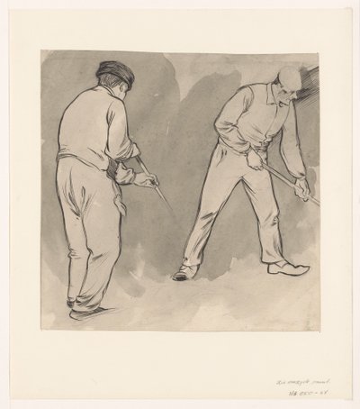 2人の労働者 作： Jan de Waardt