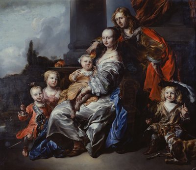 オランダ人家族の肖像 作： Jan or Joan van Noordt