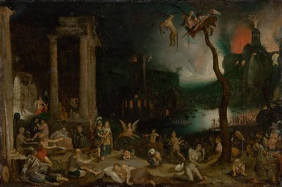 アンダーワールドのアイネイアスとシビル、1604年頃。 作： Jan the Elder Brueghel