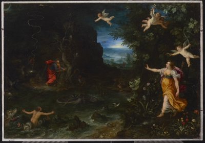 人生の寓意、またはラファエルの夢、1595（銅に油彩） 作： Jan the Elder Brueghel