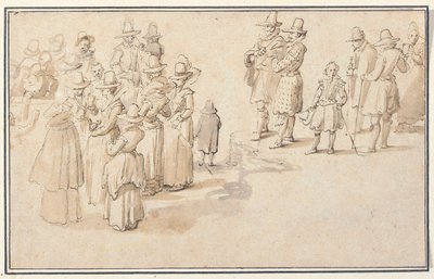 湧き水を飲む優雅な企業 作： Jan the Elder Brueghel