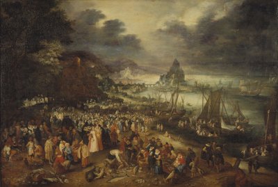 船から説教するキリスト、1606 作： Jan the Elder Brueghel