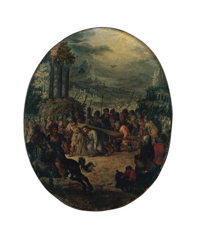 カルバリーへの道のキリスト 作： Jan the Elder Brueghel