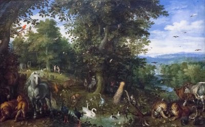 原罪のある地上の楽園 作： Jan the Elder Brueghel