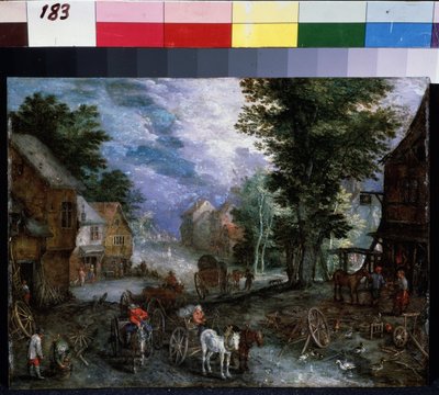 ""La forge"" (鍛冶場のある風景) De Velours (l