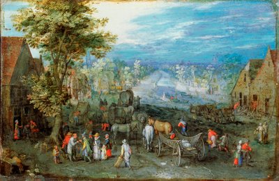 16世紀後半または17世紀初頭の風景 作： Jan the Elder Brueghel