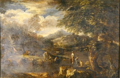 羊飼いのいる風景」（油彩・キャンバス）（242155も参照） 作： Jan the Elder Brueghel