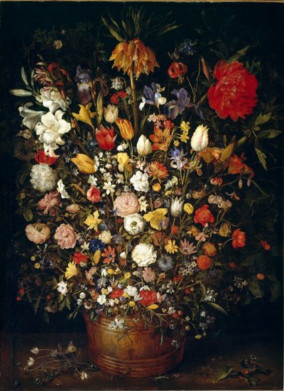 大きな花束の絵 Jan Breugel the Elder calls Bruegel of Velvet (Brueghel or Breughel) 作： Jan the Elder Brueghel