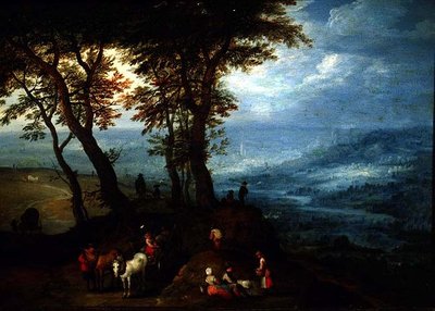マーケットへの道のり 作： Jan the Elder Brueghel