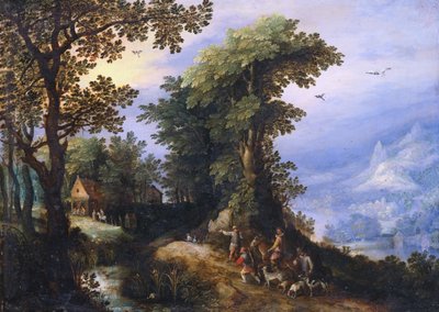狩りからの帰還 作： Jan the Elder Brueghel