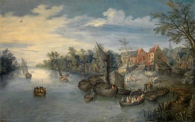 川の風景 作： Jan the Elder Brueghel