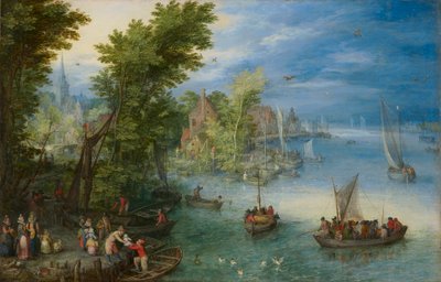 川の風景 作： Jan the Elder Brueghel