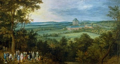 狩りに出かける大公と大公妃 1611年頃 油彩・カンヴァス 作： Jan the Elder Brueghel