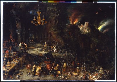 ブリューゲル ヤン1世（1568-1625）の「火」 1621年（油彩・キャンバス 作： Jan the Elder Brueghel