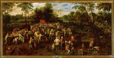 結婚披露宴...（キャンバスに描かれた絵） 作： Jan the Elder Brueghel