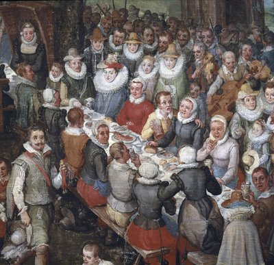 オーストリア大公アルベルトと大公妃が司会を務めた結婚披露宴、詳細 作： Jan the Elder Brueghel