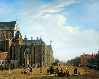 A View of Amsterdam（油彩・キャンバス） 作： Jan the Elder Ekels