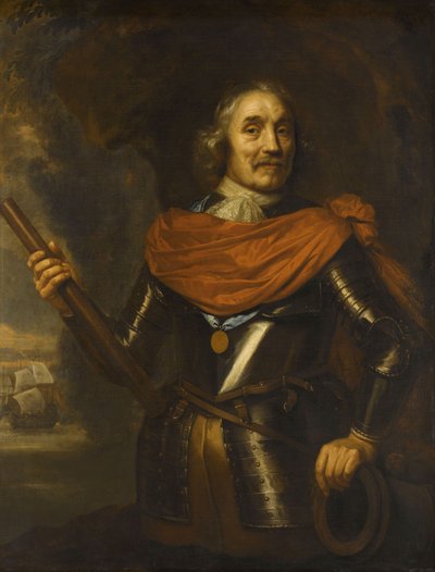 Maerten Harpertsz Tromp、副提督、1640-53 作： Jan the Elder Lievens