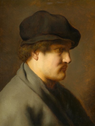 ベレー帽をかぶった青年、1627-29年頃（オークパネルに油彩） 作： Jan the Elder Lievens