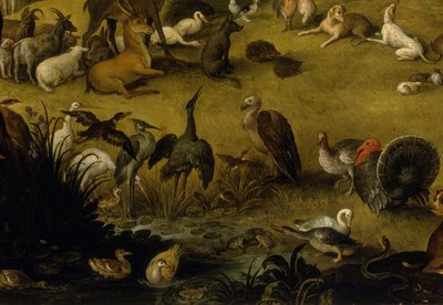 動物のグループ（オルフェウスの詳細） 作： Jan the Elder circle of Brueghel