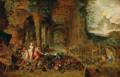 バルカンの鍛冶場の金星 作： Jan the Younger (workshop) Brueghel