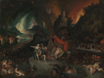冥界のアイネアスとシビュラ 作： Jan the Younger Brueghel