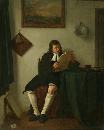 読書のあるインテリア 作： Jan the Younger Ekels