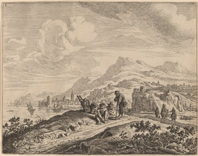 ライン川の眺め 作： Jan van Aken after Herman Saftleven