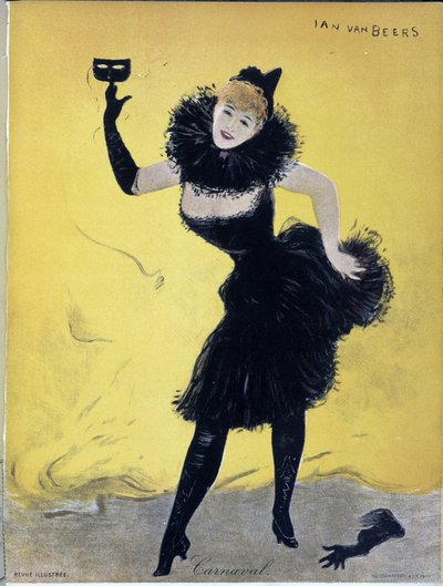 カーニバル、ヤン・ヴァンベアーズ作「イラストレーション誌」の表紙（19世紀後半19世紀 作： Jan van Beers
