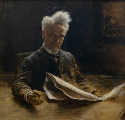 アンリ・ロシュフォール（キャンバスに油彩） 作： Jan van Beers