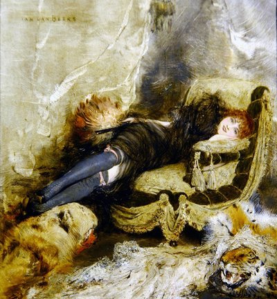 遊女、1990年頃（パネルに油彩） 作： Jan van Beers