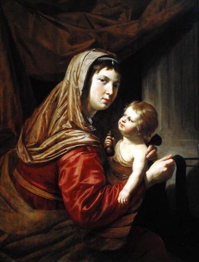 聖母子像（油彩・パネル） 作： Jan van Bijlert or Bylert