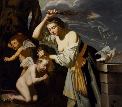 ヴィーナスの貞操キューピッド、1628 作： Jan van Bijlert or Bylert